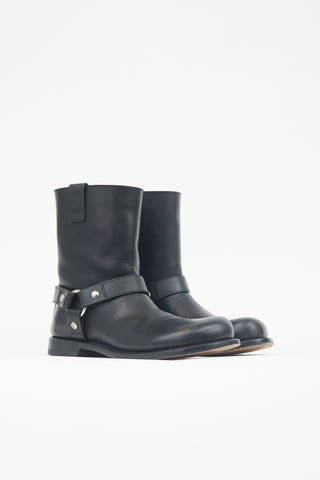 Loewe Leather Campo Biker Boot