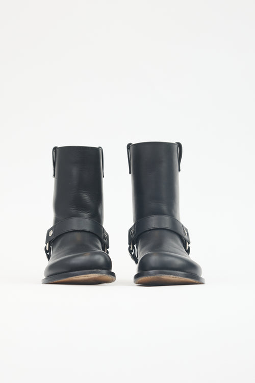 Loewe Leather Campo Biker Boot