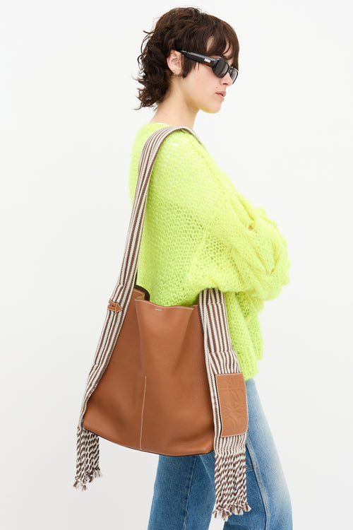 Loewe Leather Scarf Bucket Bag