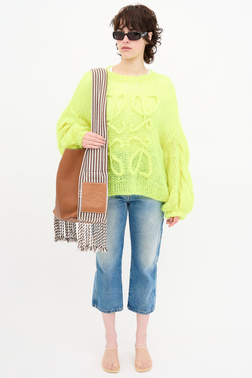 Loewe Leather Scarf Bucket Bag