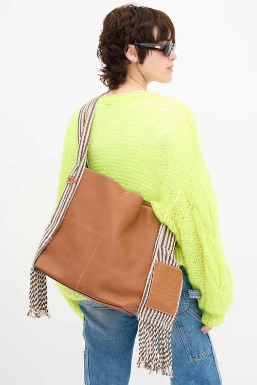 Loewe Leather Scarf Bucket Bag