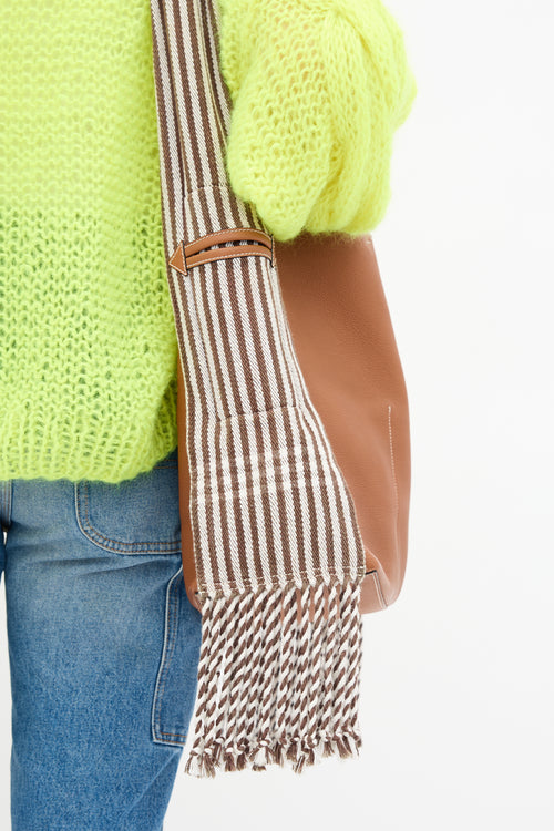 Loewe Leather Scarf Bucket Bag