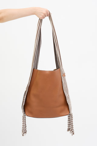Loewe Leather Scarf Bucket Bag