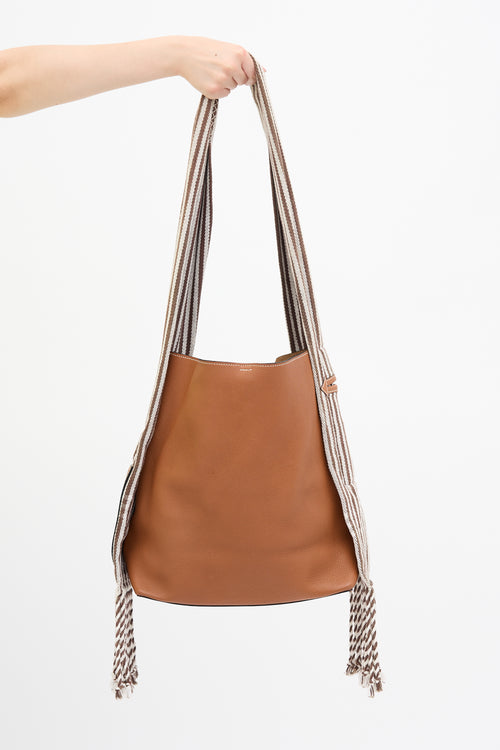 Loewe Leather Scarf Bucket Bag