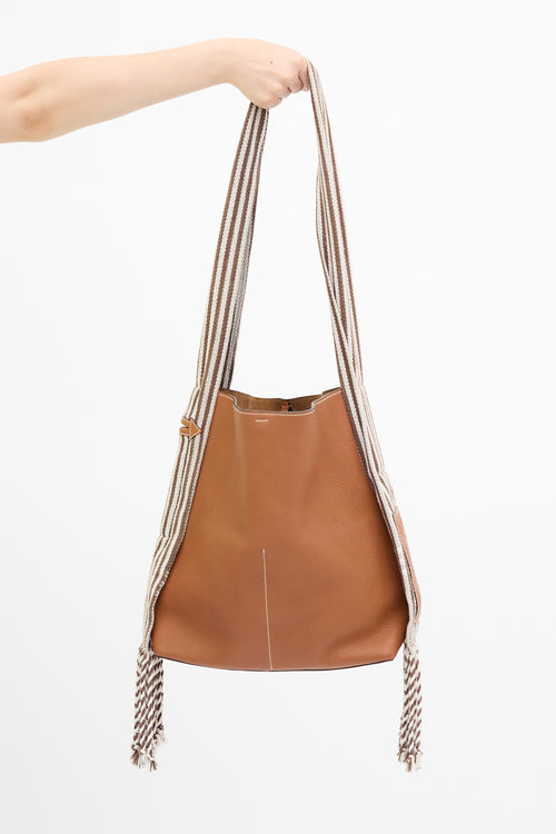 Loewe Leather Scarf Bucket Bag