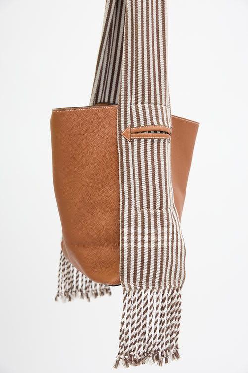 Loewe Leather Scarf Bucket Bag