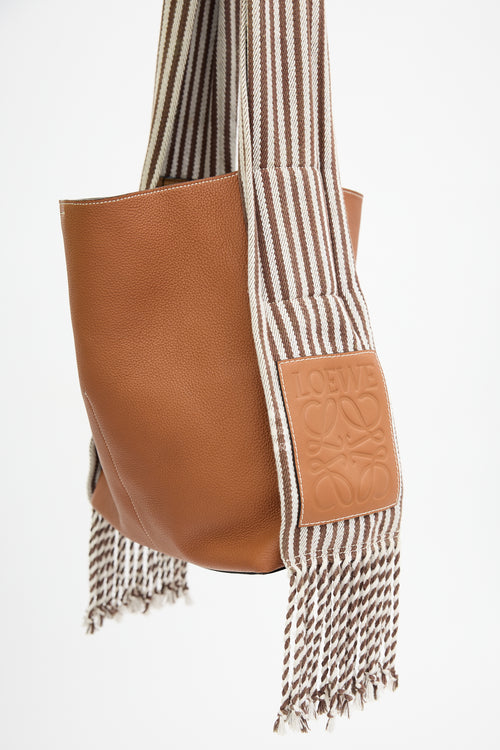 Loewe Leather Scarf Bucket Bag