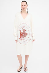 Loewe Linen Jacquard Sweater Dress