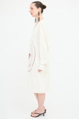 Loewe Linen Jacquard Sweater Dress