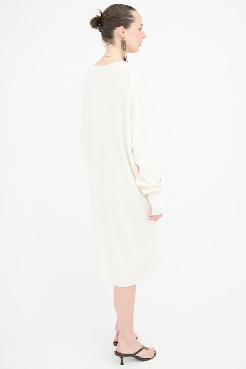 Loewe Linen Jacquard Sweater Dress