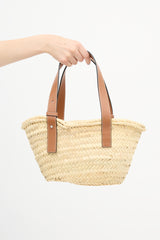 Loewe Woven Straw Small Basket Bag