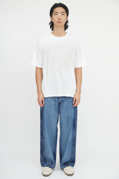 Loewe Embroidered Anagram T-Shirt