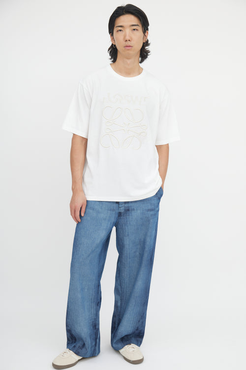 Loewe Embroidered Anagram T-Shirt