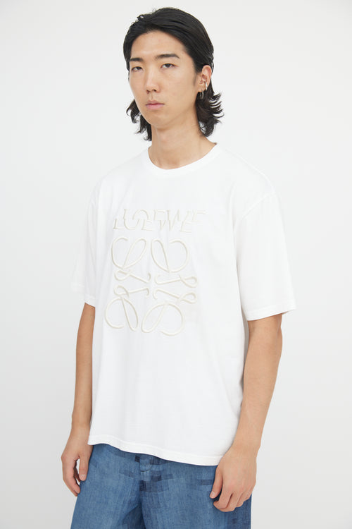 Loewe Embroidered Anagram T-Shirt
