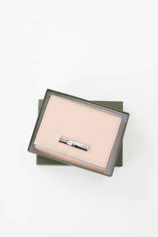 Longchamp Leather Le Roseau Wallet