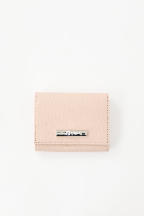 Longchamp Leather Le Roseau Wallet