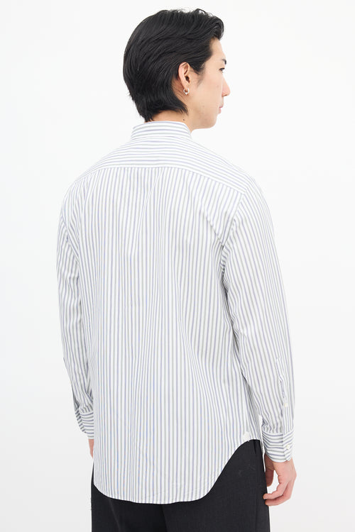 Loro Piana White & Multi Stripe Shirt