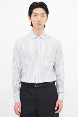 Loro Piana White & Multi Stripe Shirt