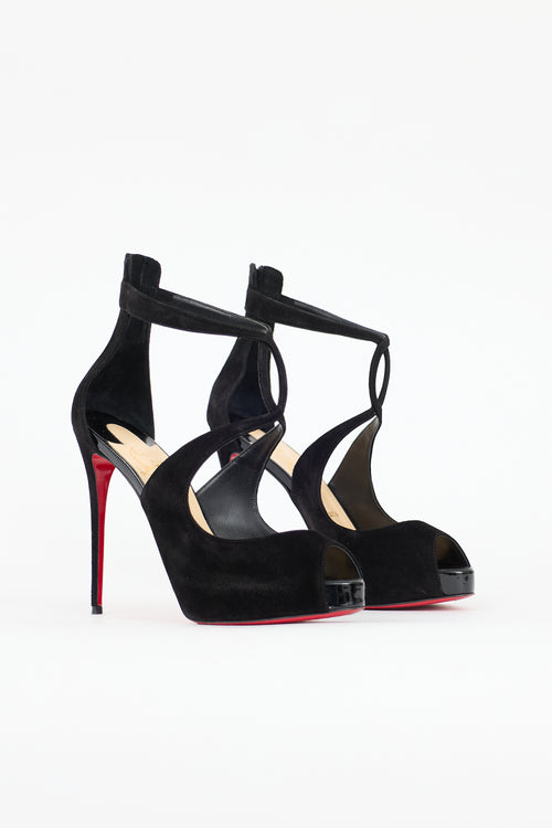 Christian Louboutin Suede Rosie Platform Sandal