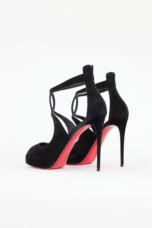 Christian Louboutin Suede Rosie Platform Sandal
