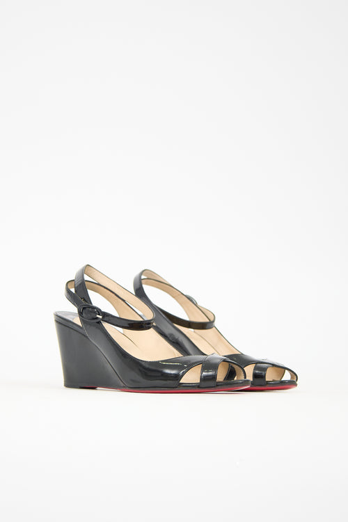 Christian Louboutin Patent Wedge Heel