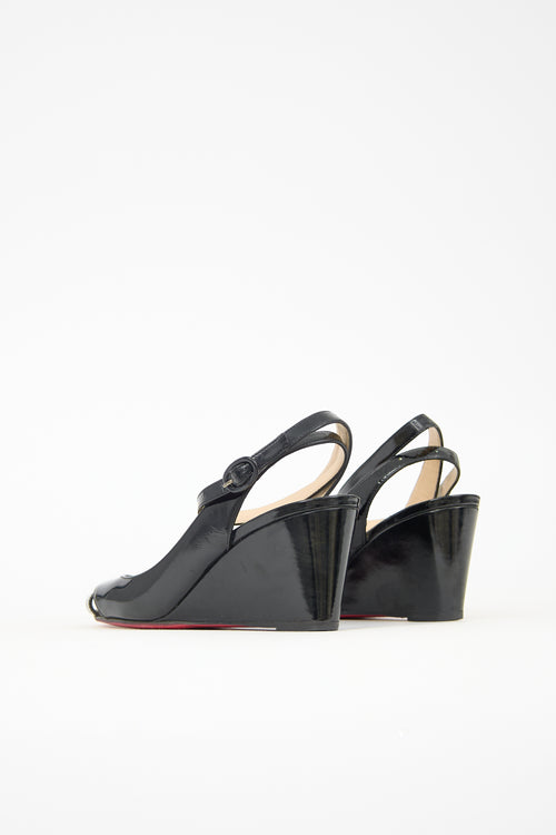 Christian Louboutin Patent Wedge Heel