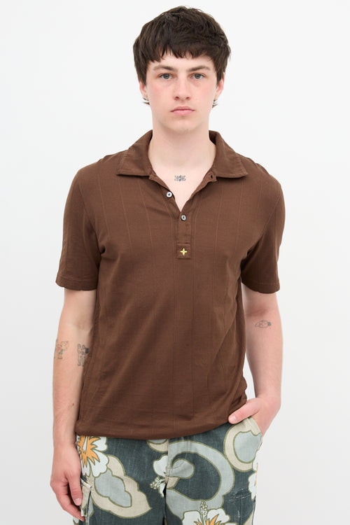 Louis Vuitton Ribbed Logo Polo