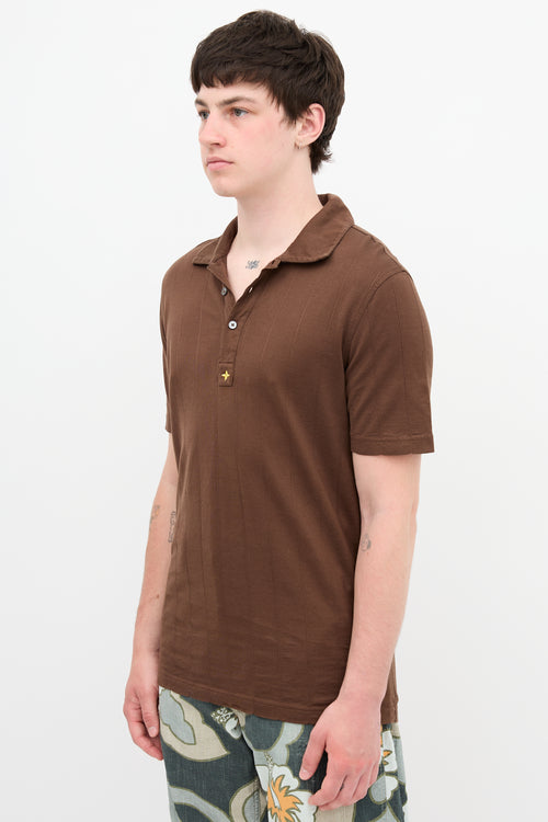 Louis Vuitton Ribbed Logo Polo