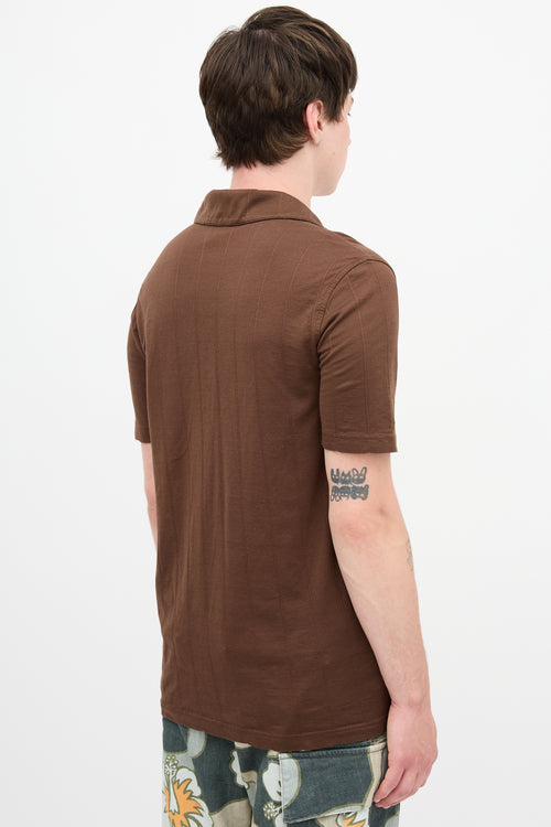 Louis Vuitton Ribbed Logo Polo