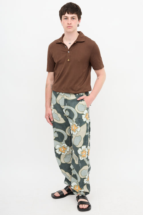 Louis Vuitton Ribbed Logo Polo