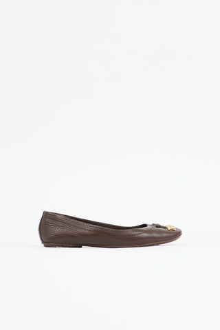 Louis Vuitton Leather Monogram Flower Flat