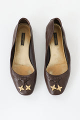 Louis Vuitton Leather Monogram Flower Flat