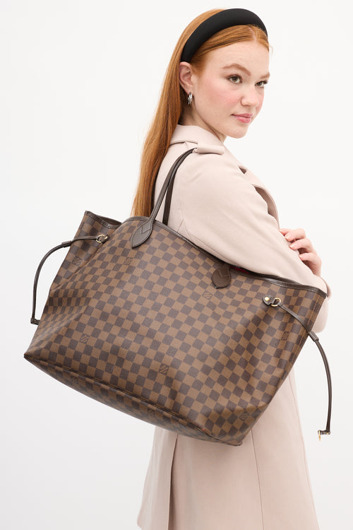 Louis Vuitton Brown Damier Ebene Neverfull GM Bag