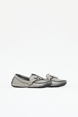 Louis Vuitton Metallic Leather Driving Loafer