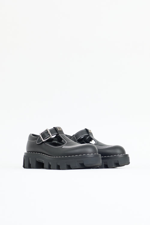Louis Vuitton Leather Checker Mary Jane
