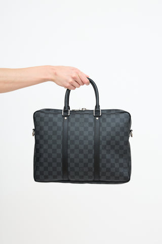 Louis Vuitton Black Damier Porte-Documents Voyage PM Bag