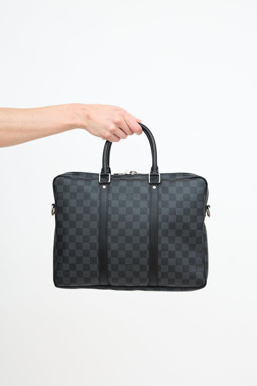 Louis Vuitton Black Damier Porte-Documents Voyage PM Bag