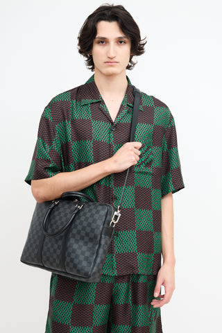 Louis Vuitton Black Damier Porte-Documents Voyage PM Bag