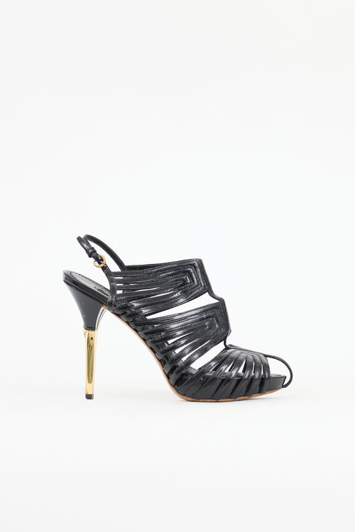 Louis Vuitton Patent Leather Marbella Heel