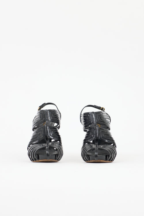 Louis Vuitton Patent Leather Marbella Heel