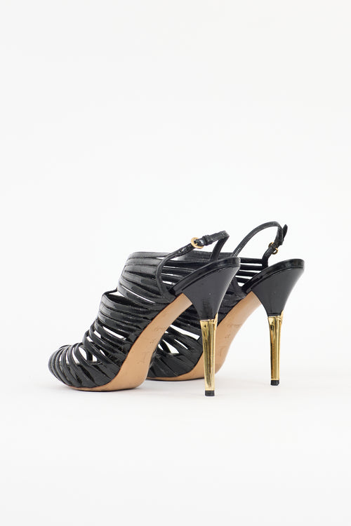 Louis Vuitton Patent Leather Marbella Heel