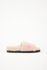 Louis Vuitton Shearling Bom Dia Slide