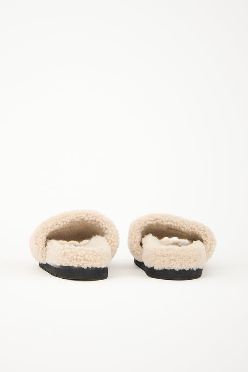 Louis Vuitton Shearling Bom Dia Slide