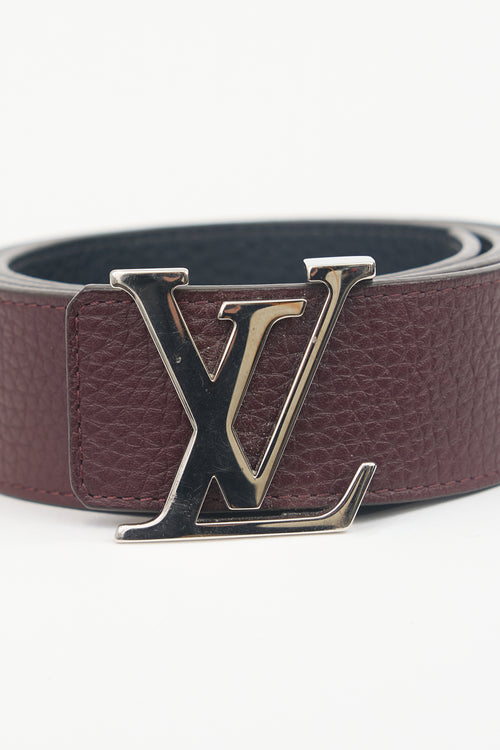 Louis Vuitton Leather LV Initiales Reversible Belt