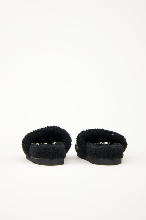 Louis Vuitton Shearling Bom Dia Slide