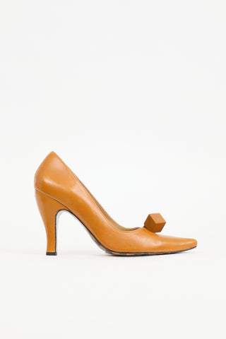 Louis Vuitton Leather Cube Pump