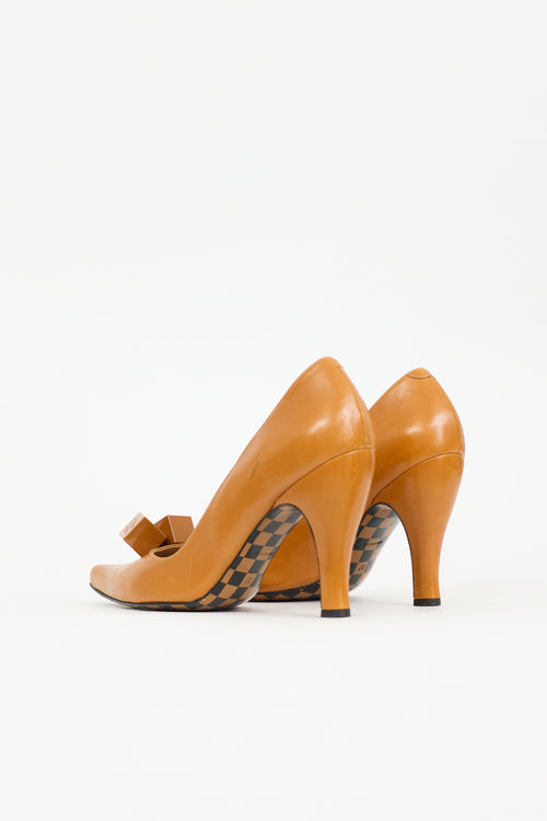 Louis Vuitton Leather Cube Pump