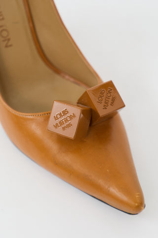 Louis Vuitton Leather Cube Pump