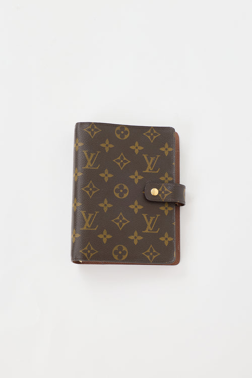 Louis Vuitton Monogram Medium Ring Agenda Cover