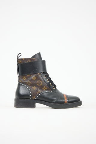 Louis Vuitton Leather LV Monogram Boot
